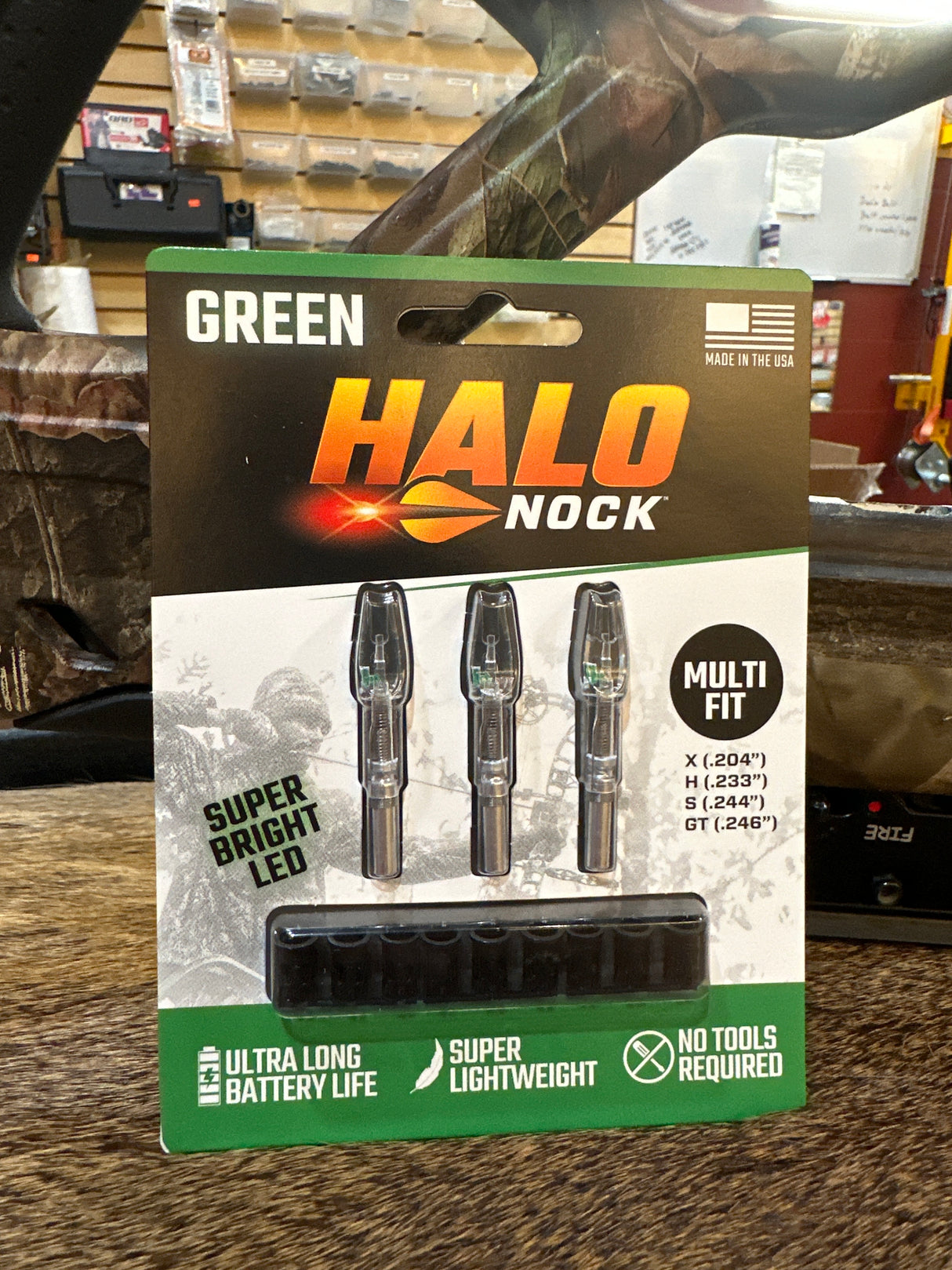 Halo Nocks Lighted Nocks Multi Fit Green