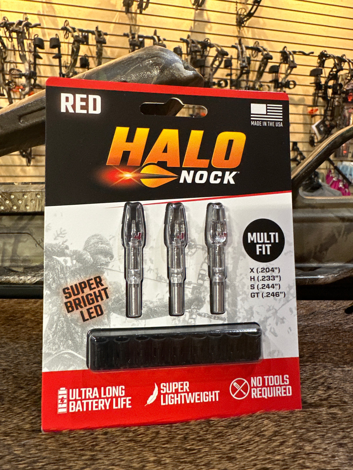 Halo Nock Lighted Nocks Multi Fit Red