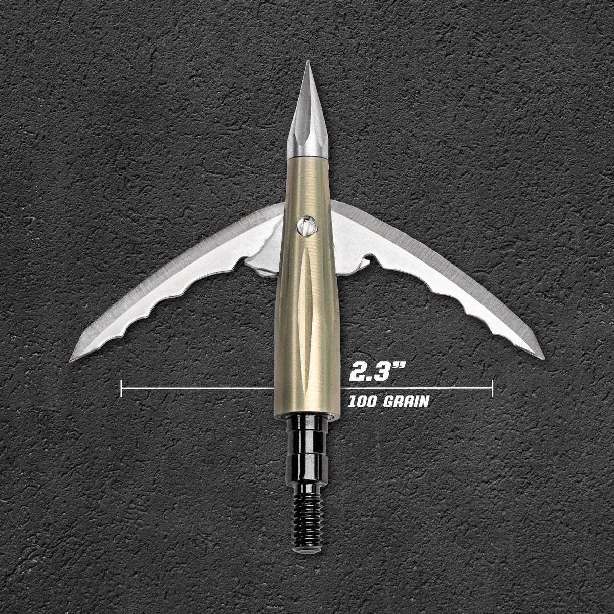 Beast Broadheads 2.3'' Two-Blade Mechanical Broadheads 100 Grain (2 Pack + PRACTICE)